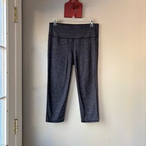Athleta Charcoal Crop Leggings M